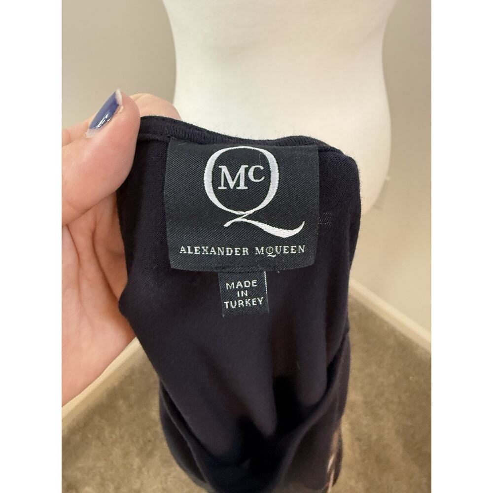 Alexander McQueen City Lights Sleeveless Dress Womens Medium Fashion Chic Black - Picture 9 of 10